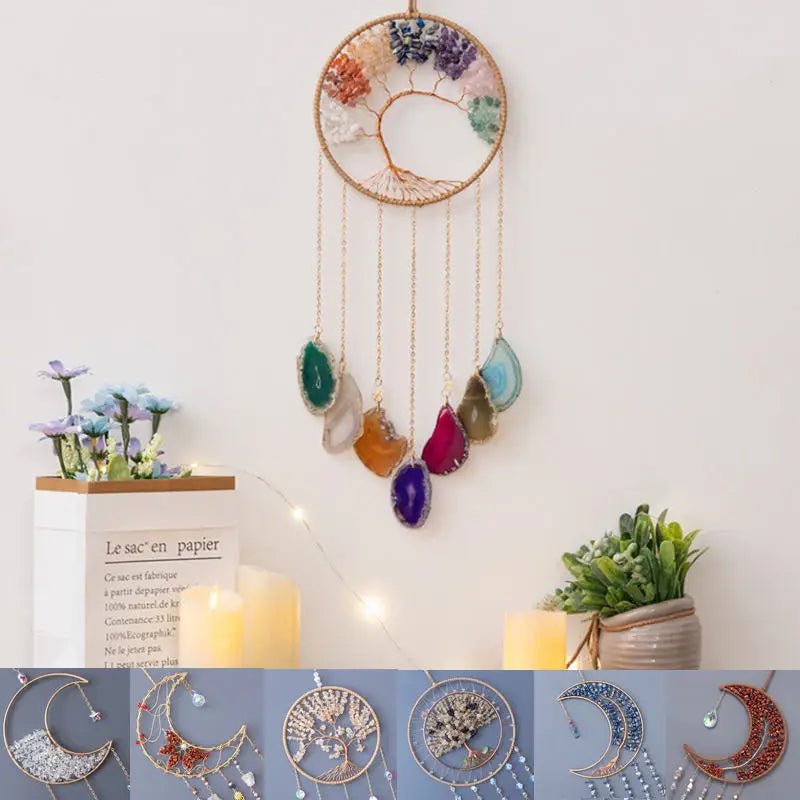 7 Chakra Tree of Life Gemstone Suncatcher – Healing Decor - The Uplift Shop