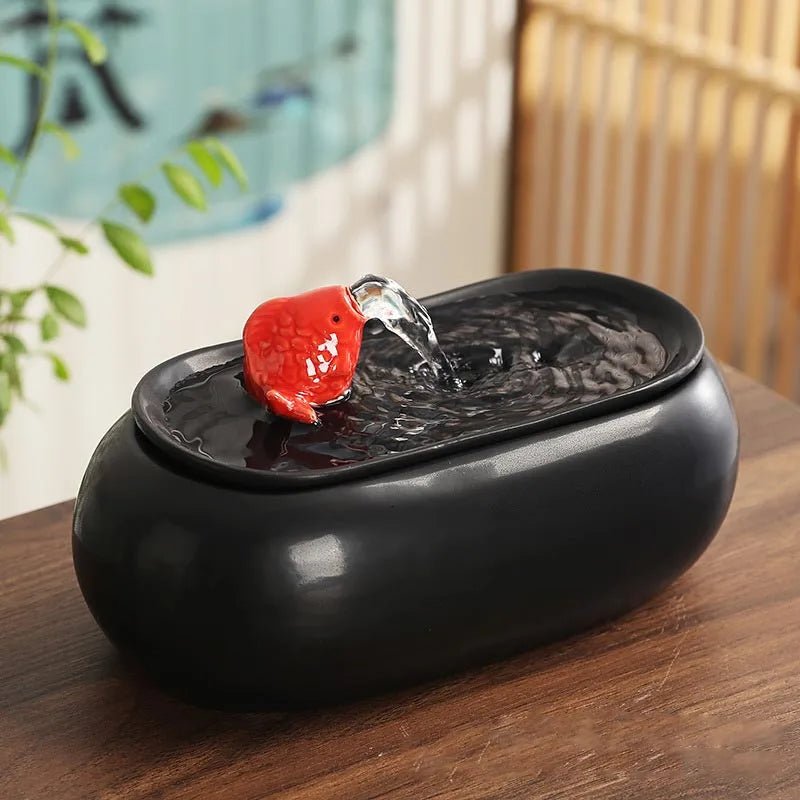 Ceramic Zen Waterfall Fountain – Feng Shui Home Decor - The Uplift Shop