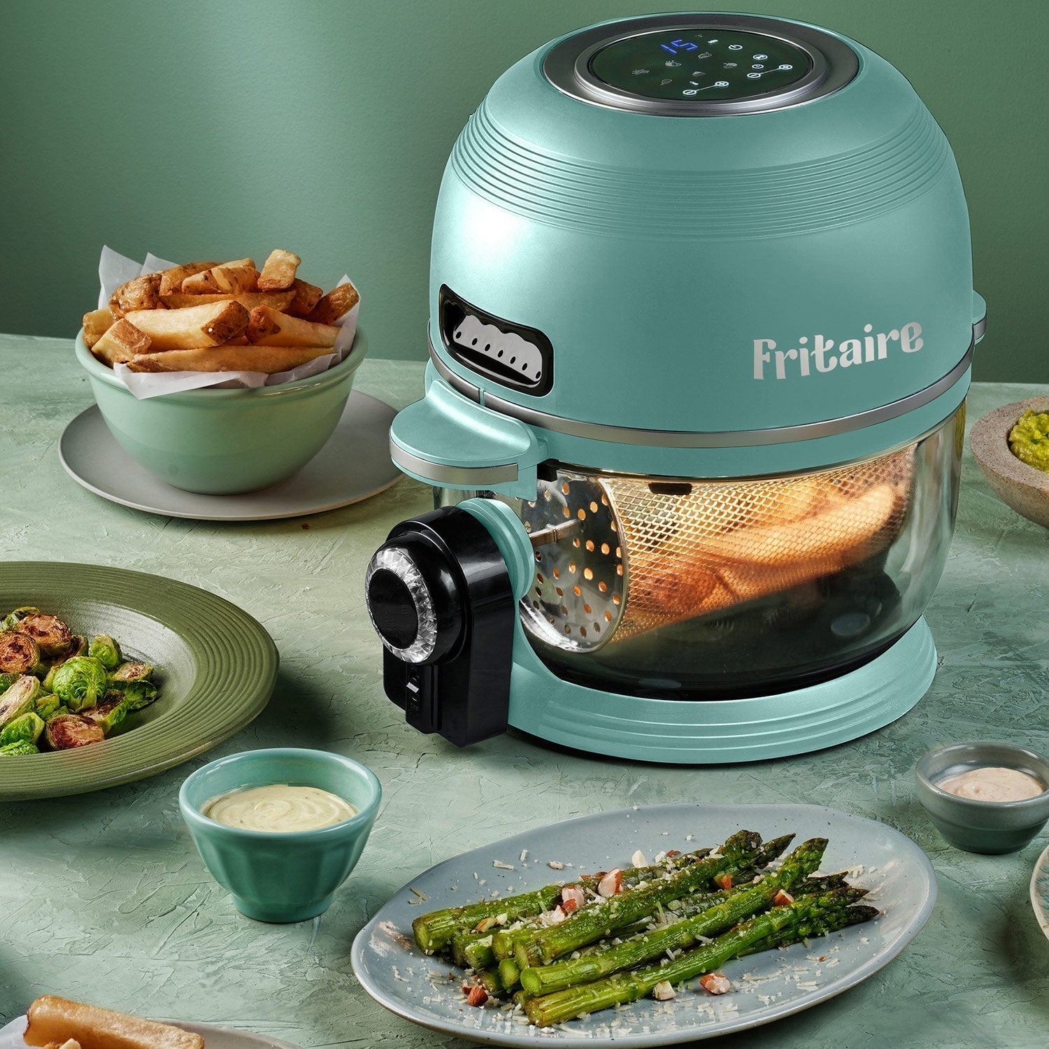 Self - Cleaning Air Fryer™ & Non - Toxic Air Fryer™ - Sage Green - The Uplift Shop
