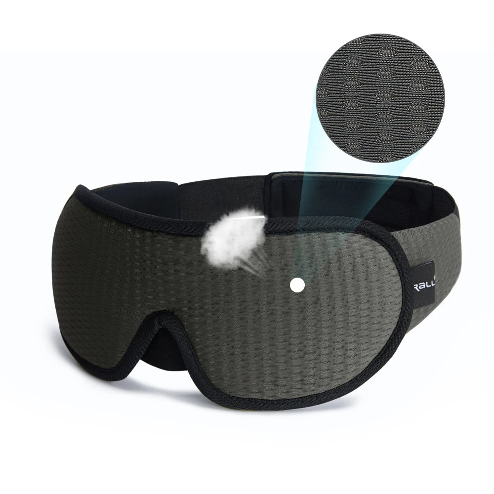 3D Contoured Sleep Mask – Soft Padded Blackout Eye Mask for Better Sleep - The Uplift Shop