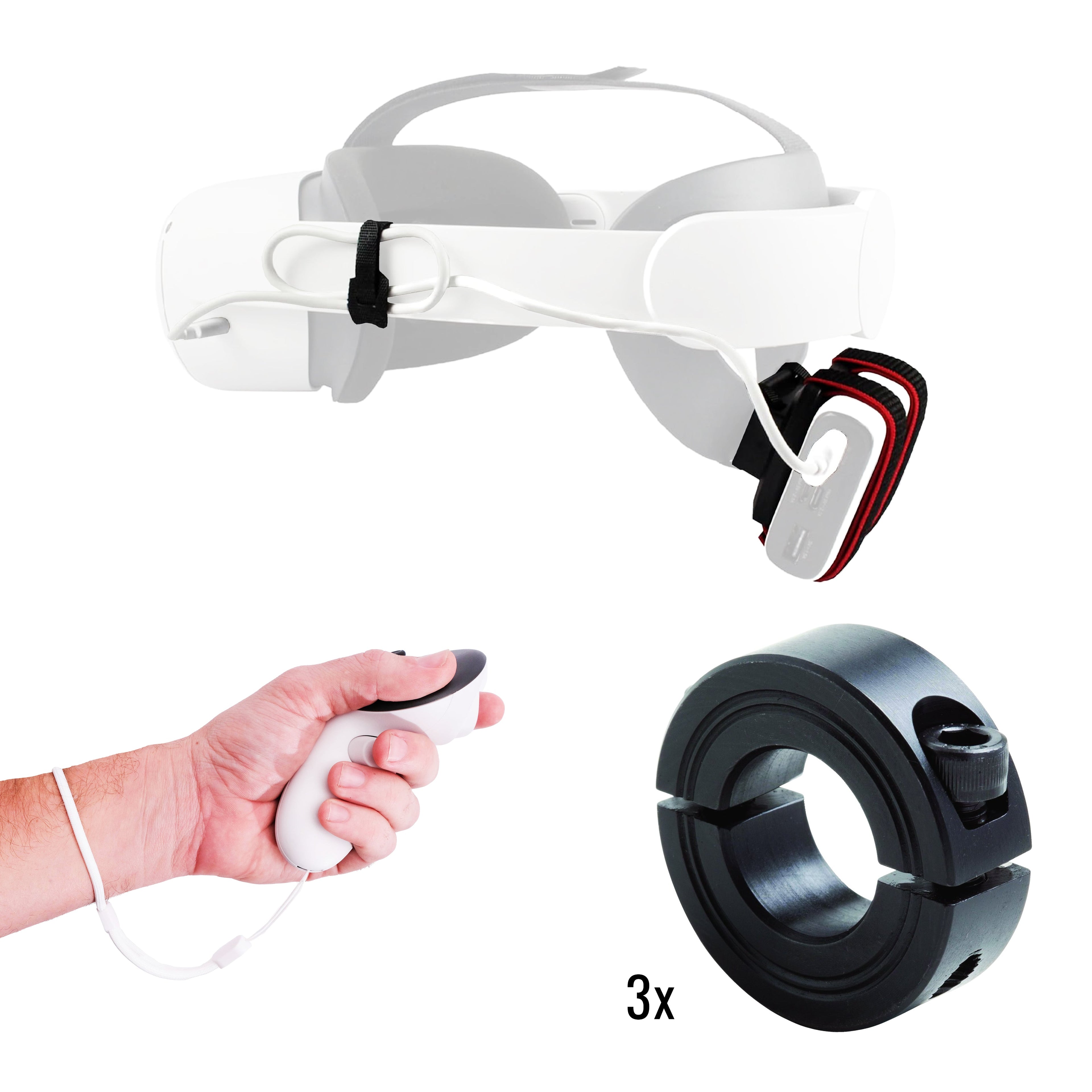DriVR Elite - Adjustable VR Weighted Golf Club Handle Accessory - Compatible with Quest 2, 3/3s, and Pro - The Uplift Shop