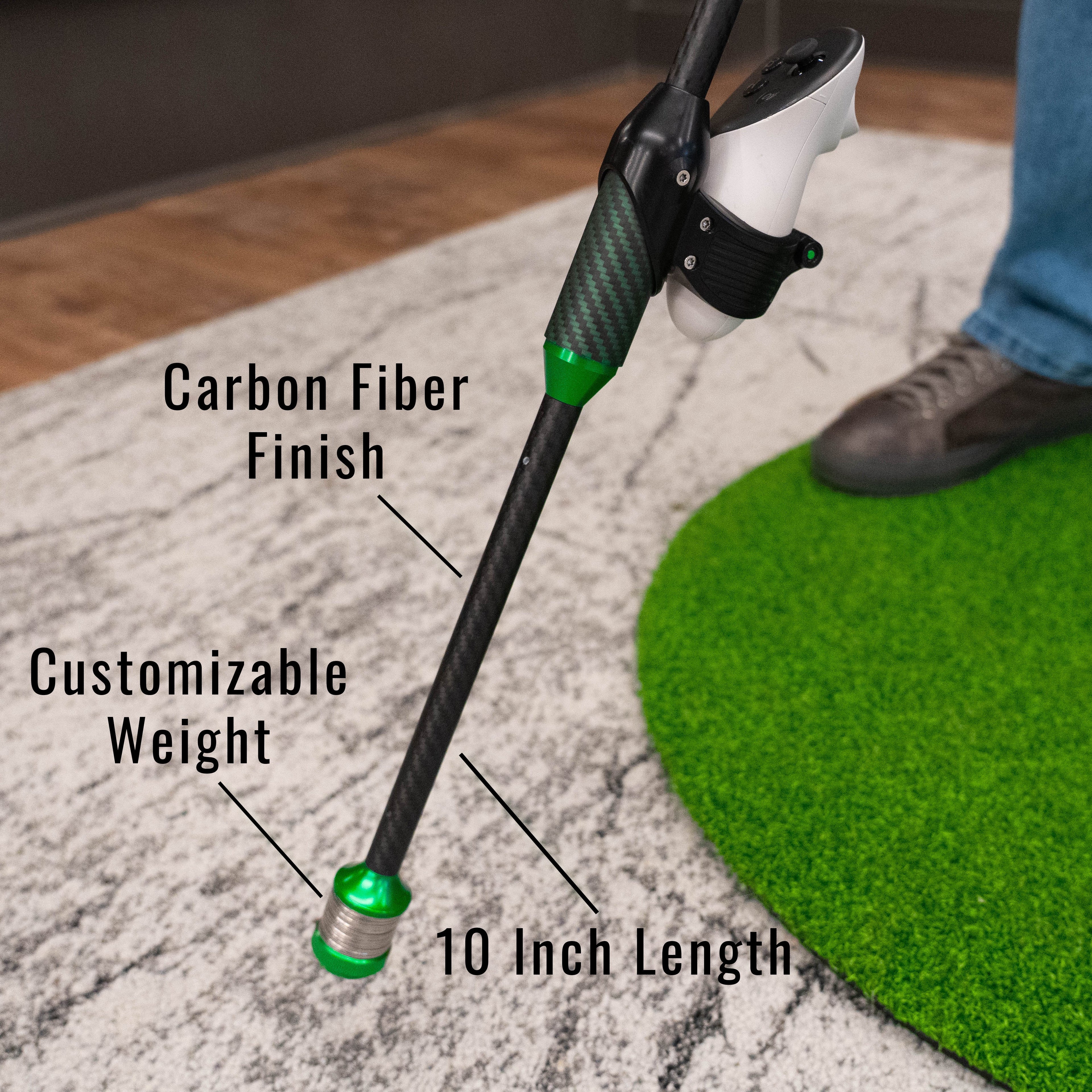 DriVR Elite - Adjustable VR Weighted Golf Club Handle Accessory - Compatible with Quest 2, 3/3s, and Pro - The Uplift Shop