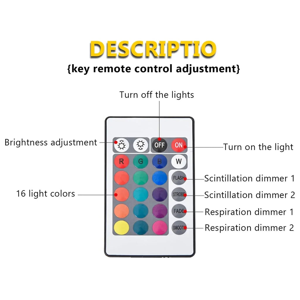 Ocean Wave Projector Lamp – 16 - Color Aurora Night Light with Remote - The Uplift Shop