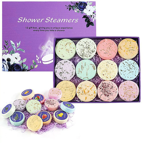 Aromatherapy Shower Steamers Set (12pcs) – Stress Relief Spa Gift - The Uplift Shop
