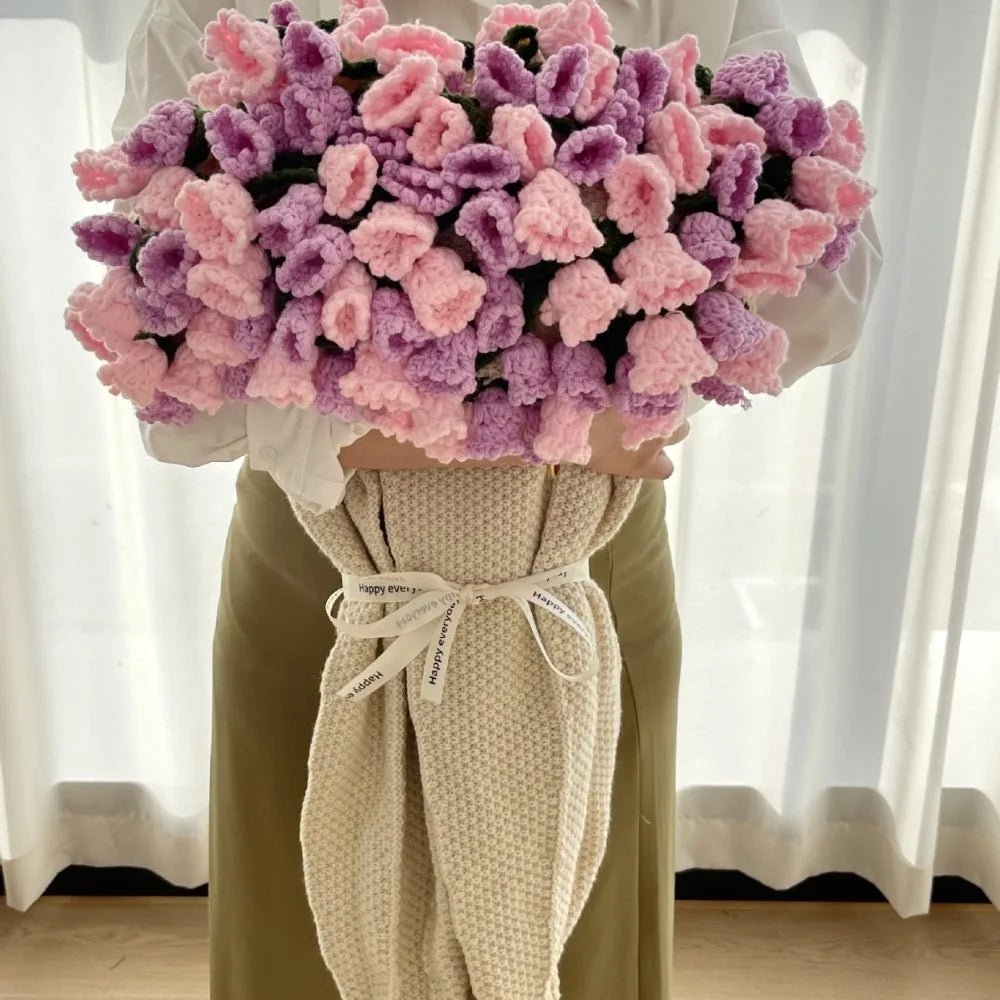 Crochet Rose Bouquet Blanket – Soft Floral Hug Blanket - The Uplift Shop