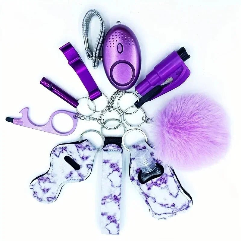Self Defense Keychain for Women - Personal Safety Alarm with LED Light & Emergency Whistle | Protective Security Accessories - The Uplift Shop