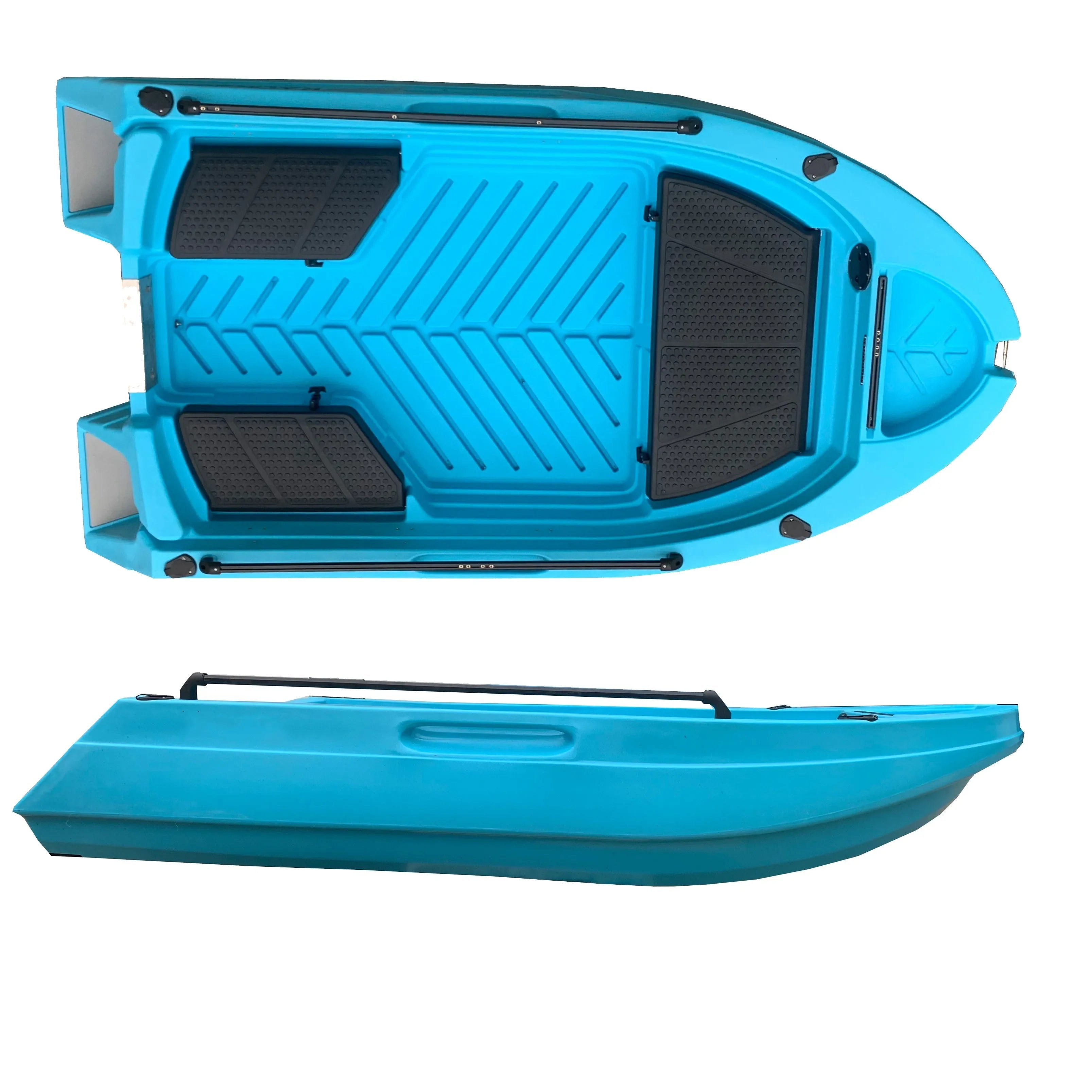 3m HDPE Fishing Kayak Skiff Boat – 4 - Person Anti - UV Hull with Live Fish Compartment - The Uplift Shop