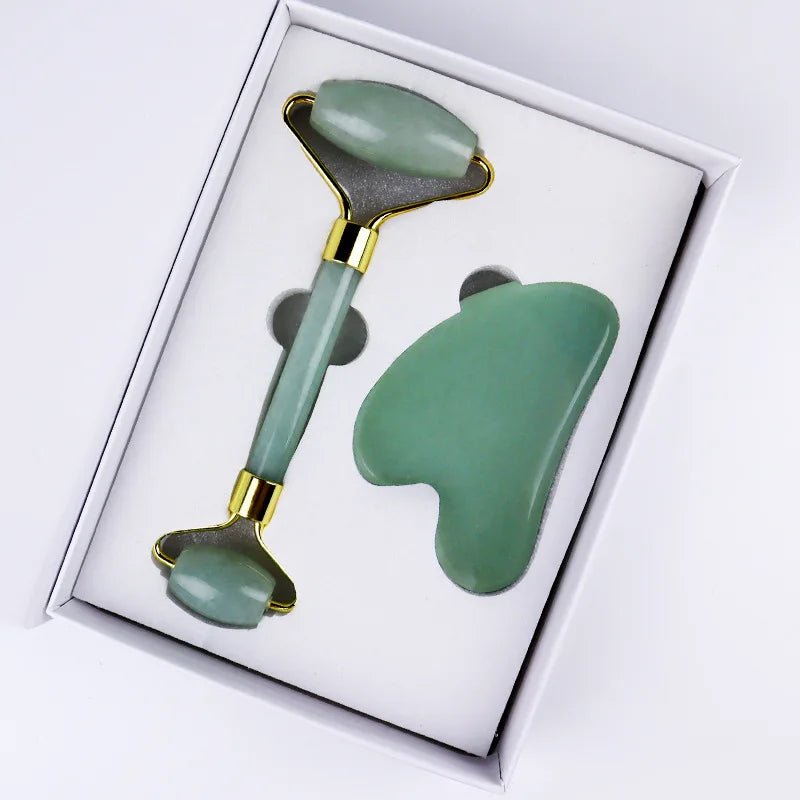 Rose Quartz Jade Roller & Gua Sha Set – Face Lifting Skin Care - The Uplift Shop
