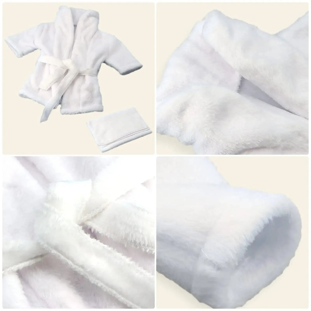 Newborn Photography Bathrobe Set – 5pcs with Slippers - The Uplift Shop