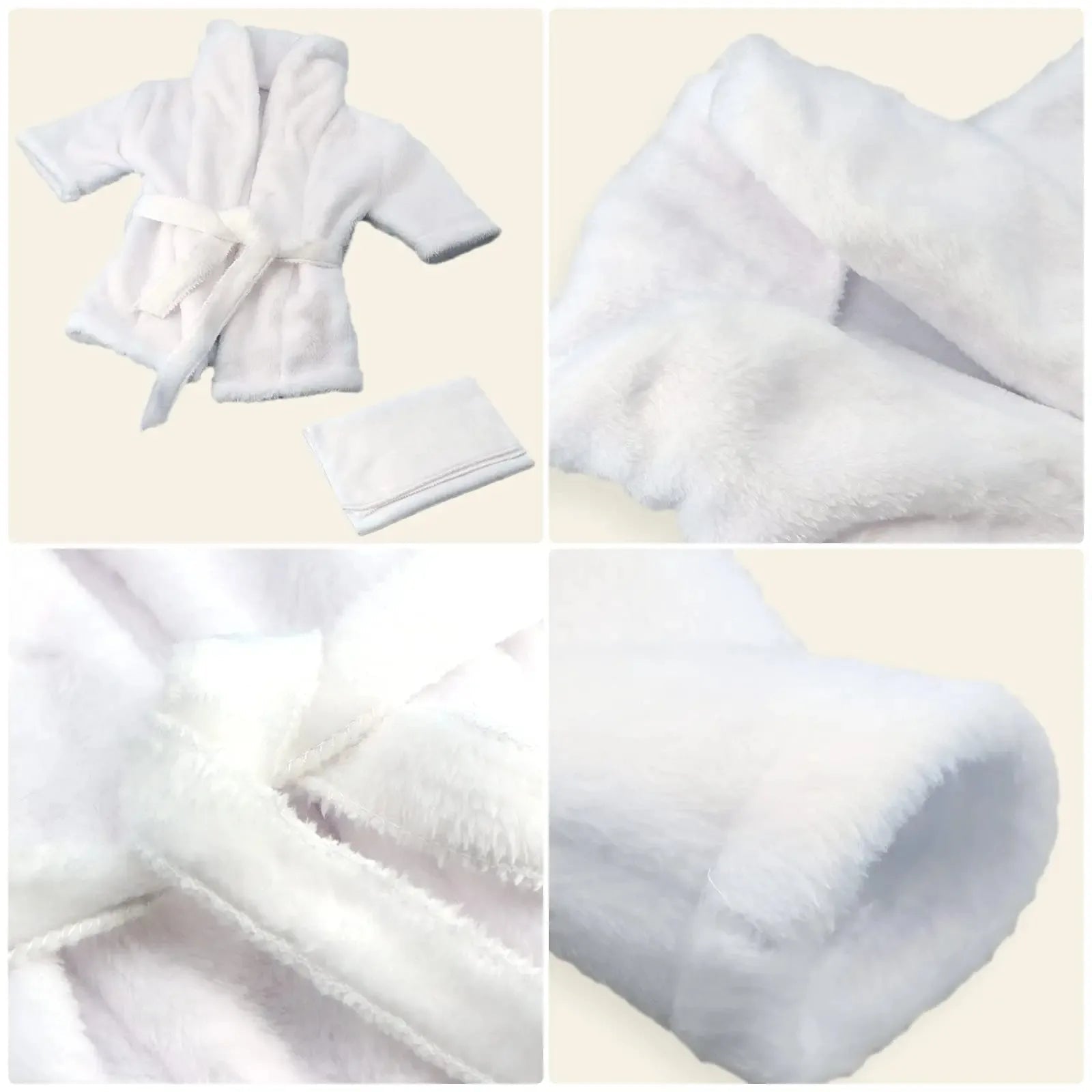 Newborn Photography Bathrobe Set – 5pcs with Slippers - The Uplift Shop