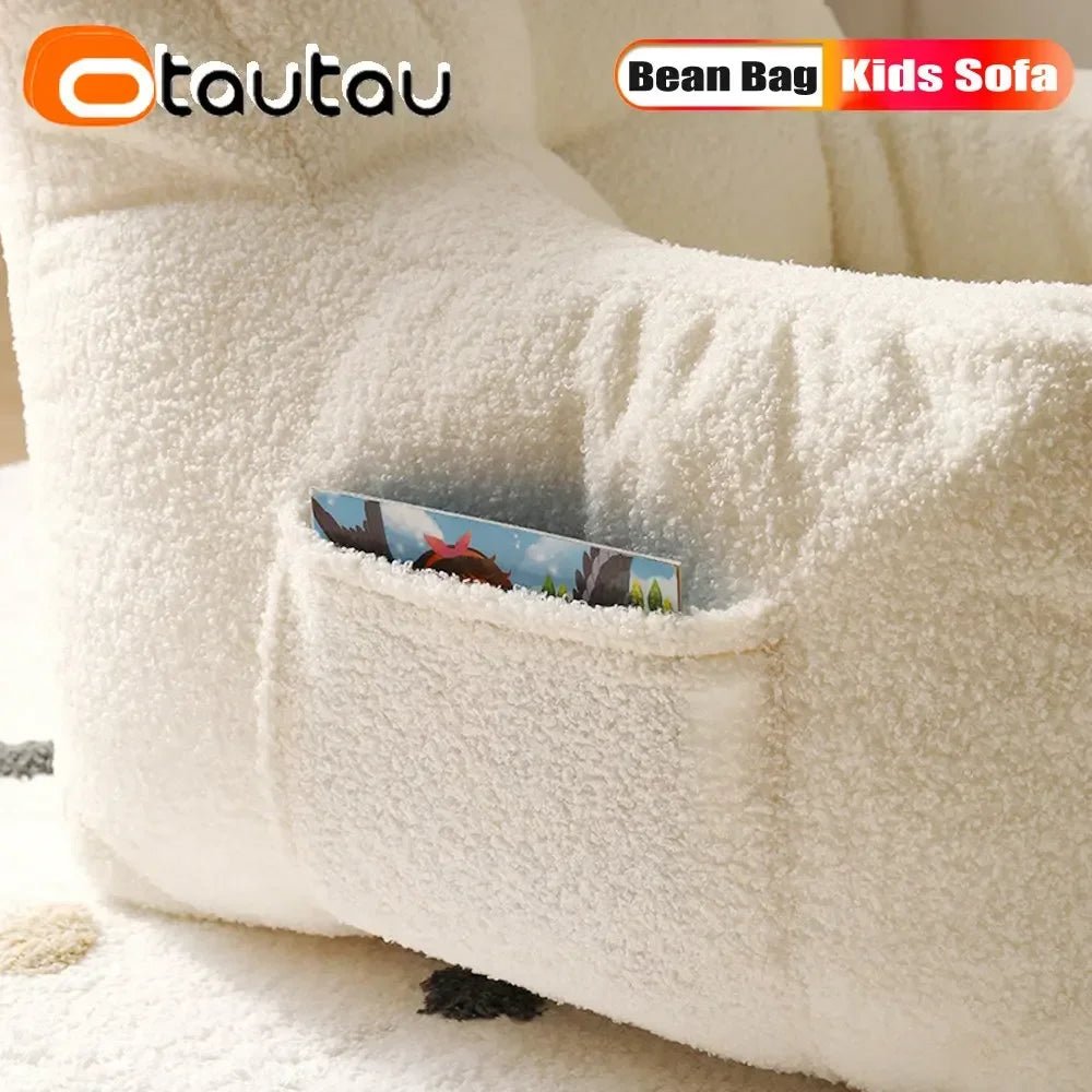 Soft Fleece Bean Bag Cover for Kids – Cozy Armchair Sofa Seat - The Uplift Shop