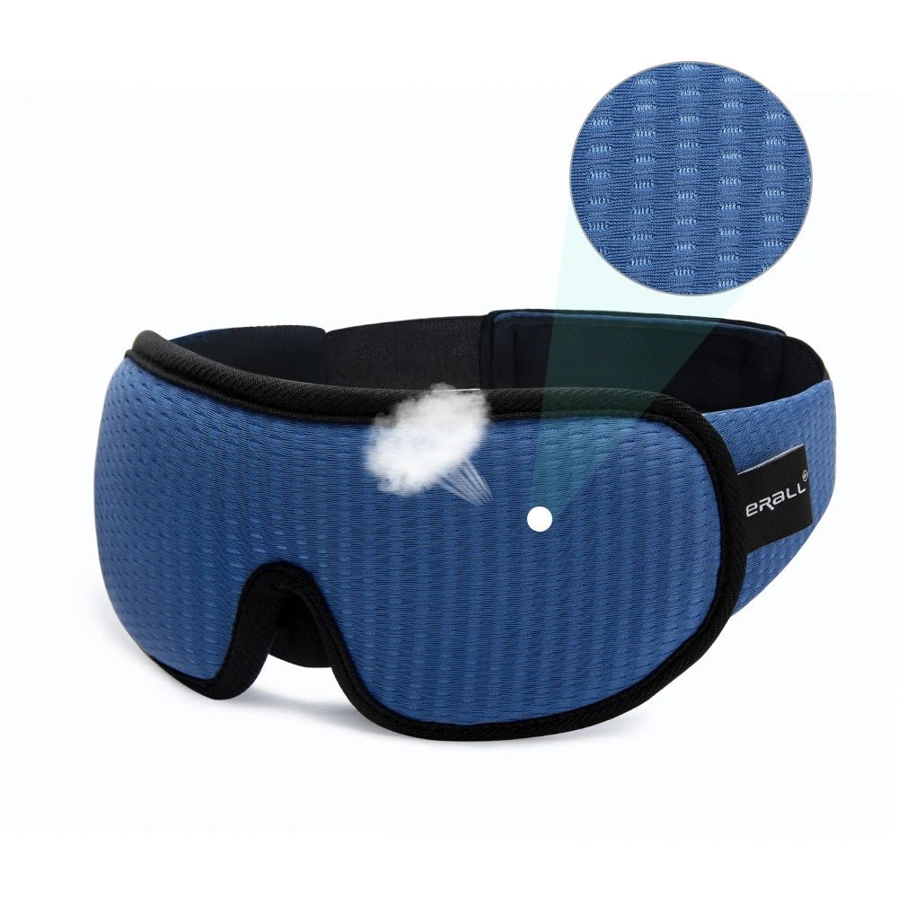 3D Contoured Sleep Mask – Soft Padded Blackout Eye Mask for Better Sleep - The Uplift Shop
