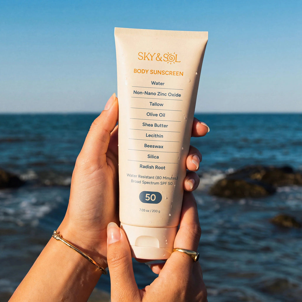 XL Sky and Sol Body Sunscreen SPF 50 (7.05 oz) - The Uplift Shop